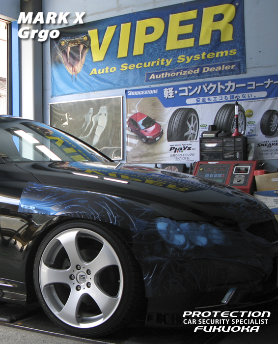 TOYOTA MARK X �ŋ߂̗��s�ł��������a�z�C�[���𑕒��B��������������ł߂đf���炵�����݊��B�Z�L�����e�B�V�X�e���̓S���S���C���X�g�[���B