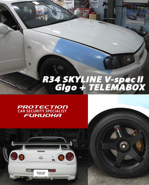 NISSAN R34 SKYLINE GT-R V-specII �������̈��ł��BNISMO�z�C�[���Ƃ��̌��Ԃ���݂���u�����{�u���[�L��ῂ����ł��ˁB�v���e�N�V���������ł�Glgo�{TELEMABOX�̃C���X�g�[����S�������Ă��������܂����BTELEMABOX��GPS�𗘗p�������q�T�m�ƌg�ѓd�b���瑀��ƃA���T�[�o�b�N���\�ȃV�X�e���ł��B������������q����̔�Q�ɂ����Ă��܂��Ă�GPS�𗘗p�����Ԃ̈ʒu��T�m���鎖���\�ł��BGlgo�{TELEMABOX�̓v���e�N�V���������A�����Z�L�����e�B�ł��B